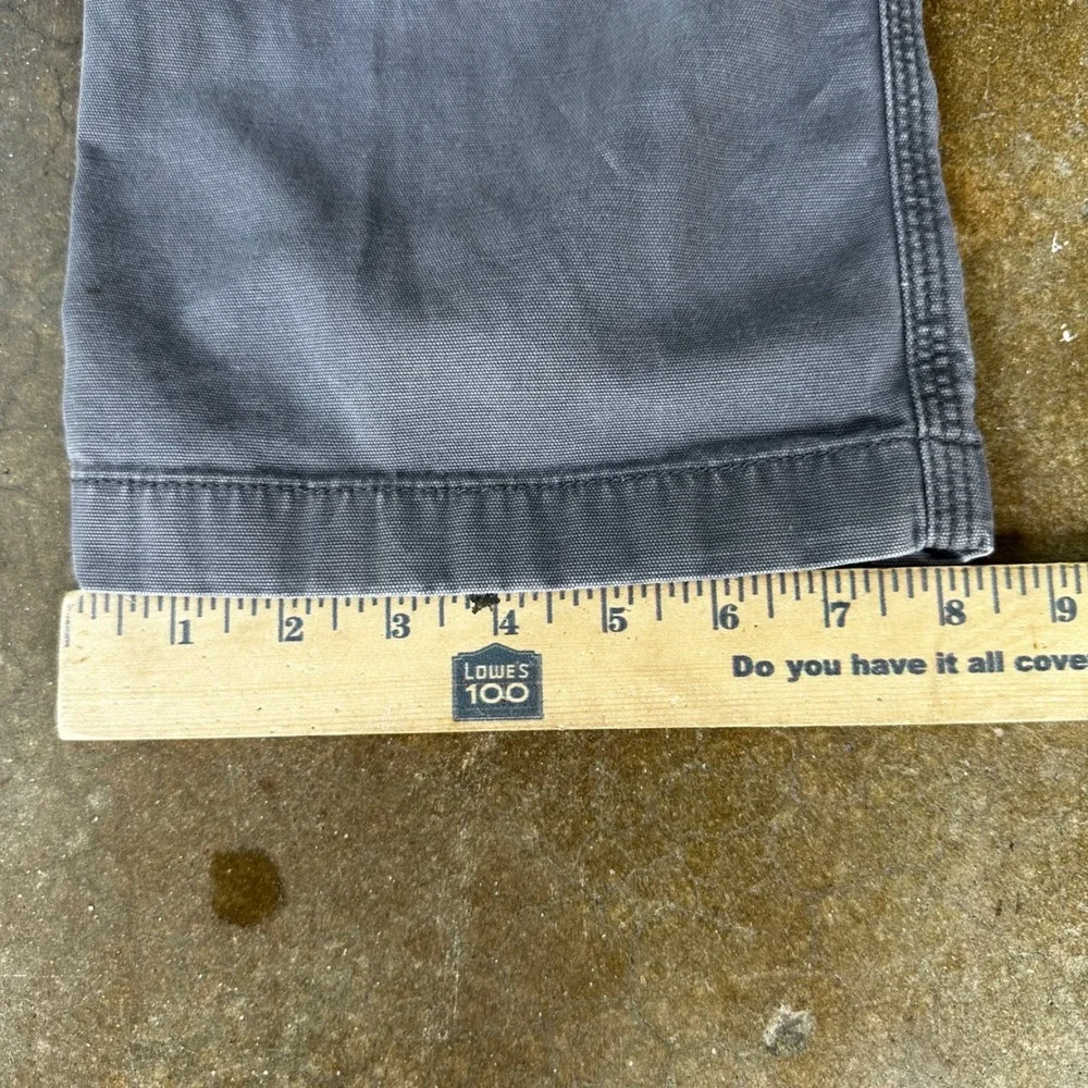 Carhartt Carpenter Pants Mens 32x30 Gray Relaxed Fit Canvas Workwear 102291